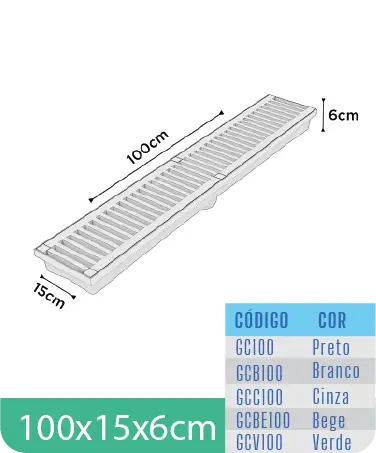 Grelha Coletora Pluvial