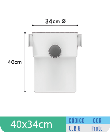 Caixa de Gordura Premium 18 L – Redonda
